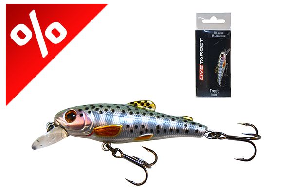 LIVETARGET TROUT JERKBAIT RAINBOW TROUT 50 MM 11G