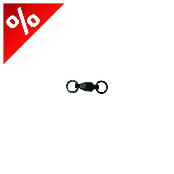 MUSTAD BALL BEARING SWIVEL W/WELDED RING 1 BLACK NICKEL 4DB/CSOMAG