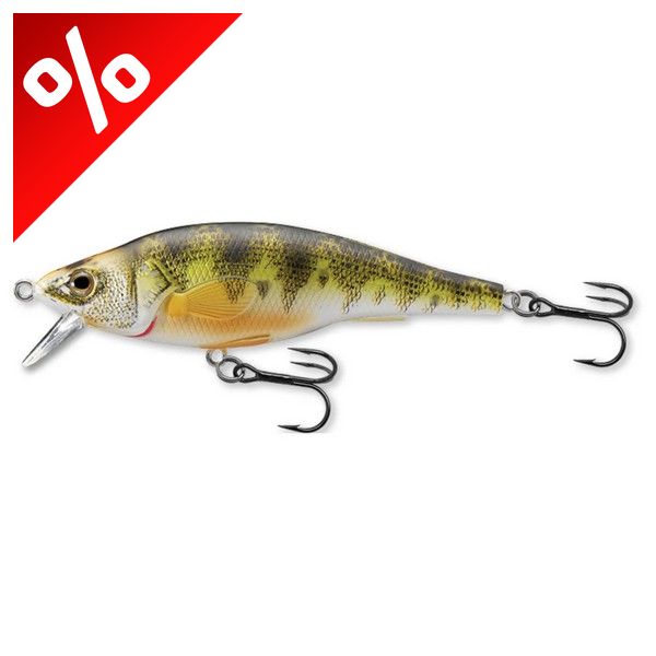 LIVETARGET YELLOW PERCH JERKBAIT NATURAL/MATTE 73 MM 11 G SUSPEND