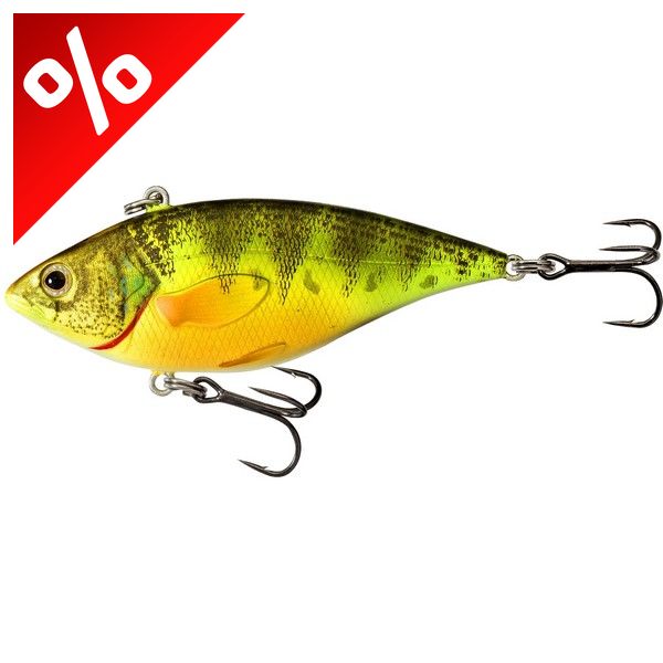 LIVETARGET YELLOW PERCH RATTLEBAIT FLORESCENT/UV 60 MM 11 G SINKING
