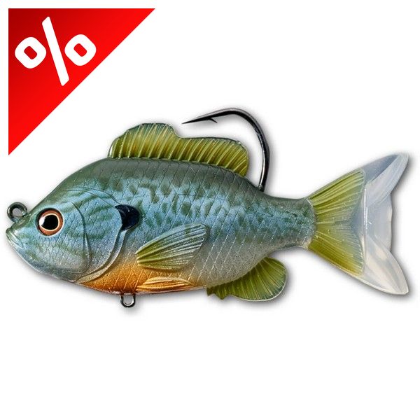 LIVETARGET SUNFISH SWIMBAIT NATURAL/BLUE PUMPKINSEED 90 MM 14 G SINKING
