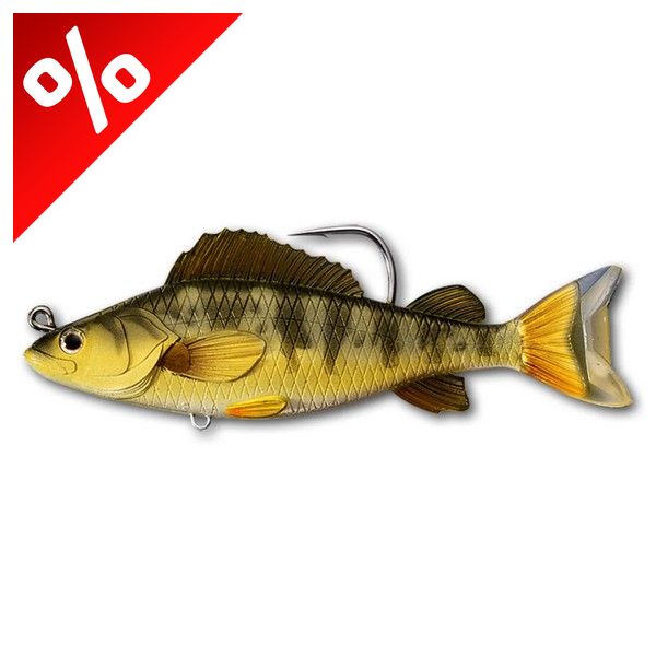 LIVETARGET YELLOW PERCH SWIMBAIT GOLD/OLIVE 113 MM 21 G SINKING