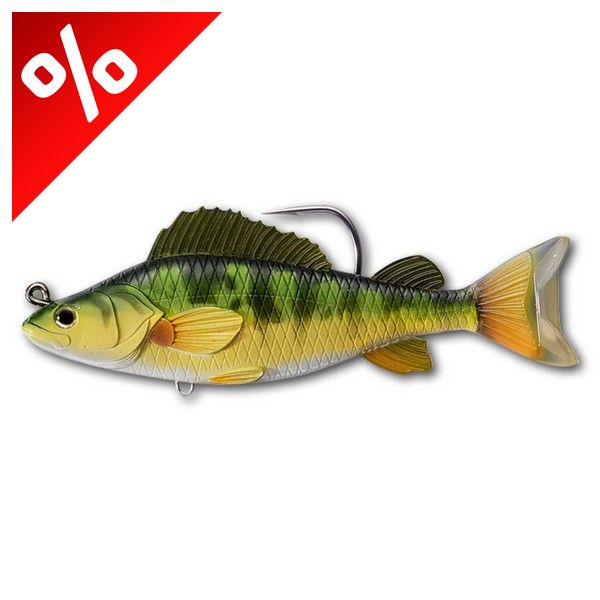 LIVETARGET YELLOW PERCH SWIMBAIT YELLOW/GREEN 113 MM 21 G SINKING