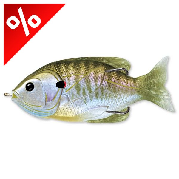LIVETARGET SUNFISH WALKING BAIT NATURAL/OLIVE BLUEGILL 75 MM 12 G