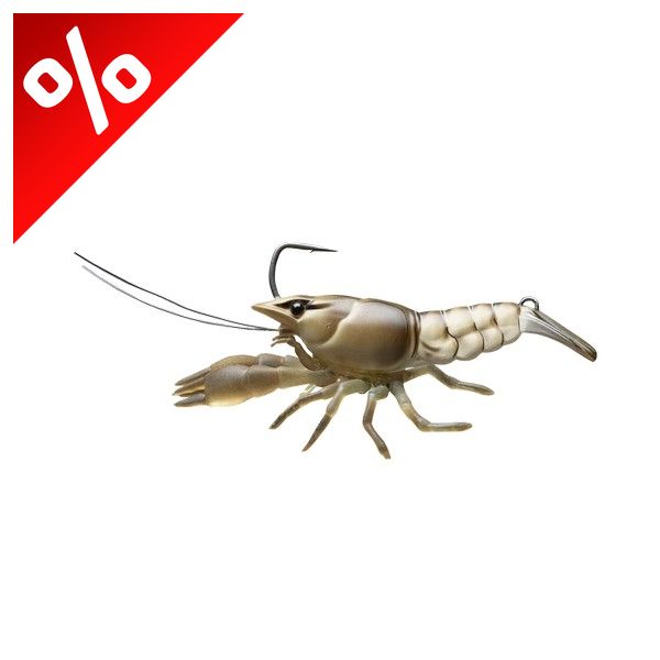 LIVETARGET LIVE CRAW FINESS BAIT  NATURAL CRAW 63MM 11G SLOW SINKING