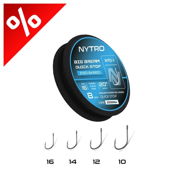 NYTRO NTO1 BIG BREAM ELŐKÖTÖTT SZAKÁLLAS QUICK-STOP ELŐKE 50 CM 16/0,13MM