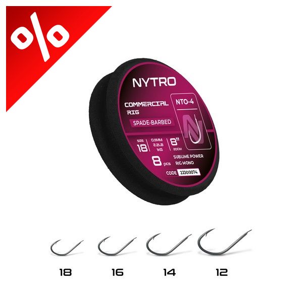 NYTRO NTO4 COMMERCIAL ELŐKÖTÖTT SZAKÁLLAS ELŐKE 20 CM 16/0,13MM