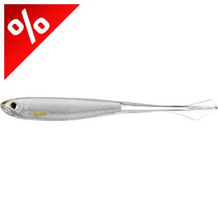 LIVETARGET GHOST TAIL MINNOW DROPSHOT BAIT SILVER/PEARL 95 MM