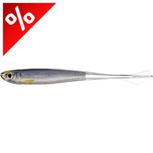 LIVETARGET GHOST TAIL MINNOW DROPSHOT BAIT SILVER/SMOKE 95 MM