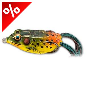 LIVETARGET FROG WALKING BAIT EMERALD/RED 45 MM 7 G