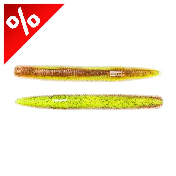 LIVETARGET 3" STICK WORM CHARTREUSE / BROWN 76 MM  SINKING