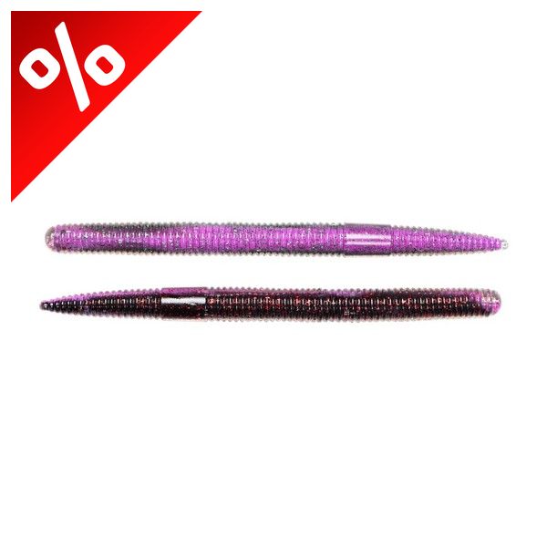 LIVETARGET 3" STICK WORM PURPLE / BLACK 76 MM  SINKING