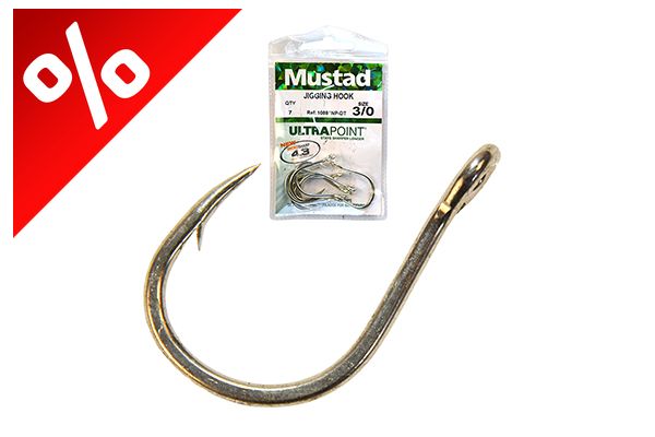 MUSTAD  JIGGING HOOK 1/0 7DB/CSOMAG