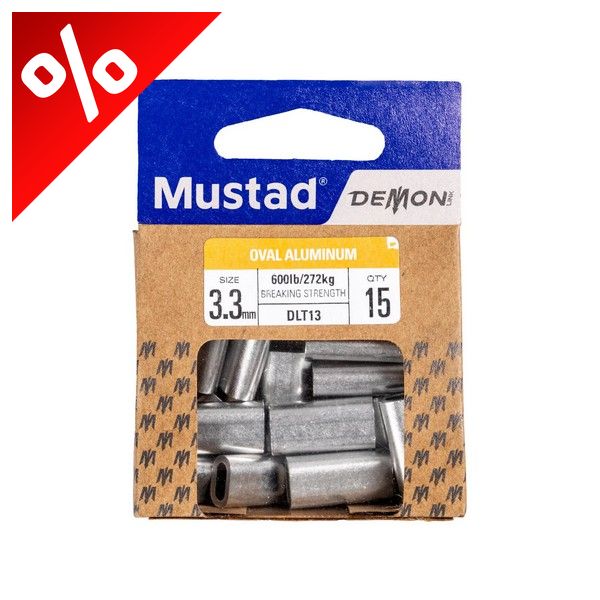 MUSTAD OVAL ALUMINUM SLEEVE 1.8MM 25DB/CSOMAG
