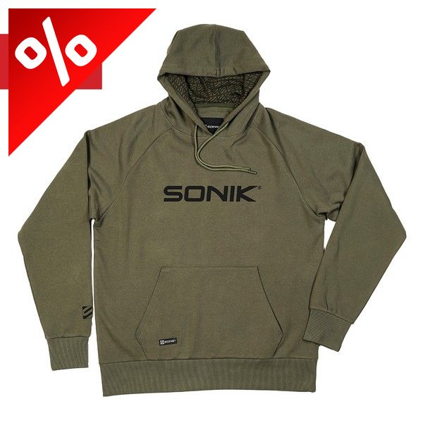 SONIK KAPUCNIS PULÓVER GREEN-L
