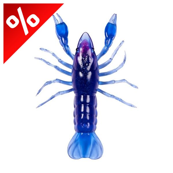 LIVETARGET 2.8" CRAWFISH UN-RIGGED BLUE / PURPLE 71 MM  SINKING 6DB/CS