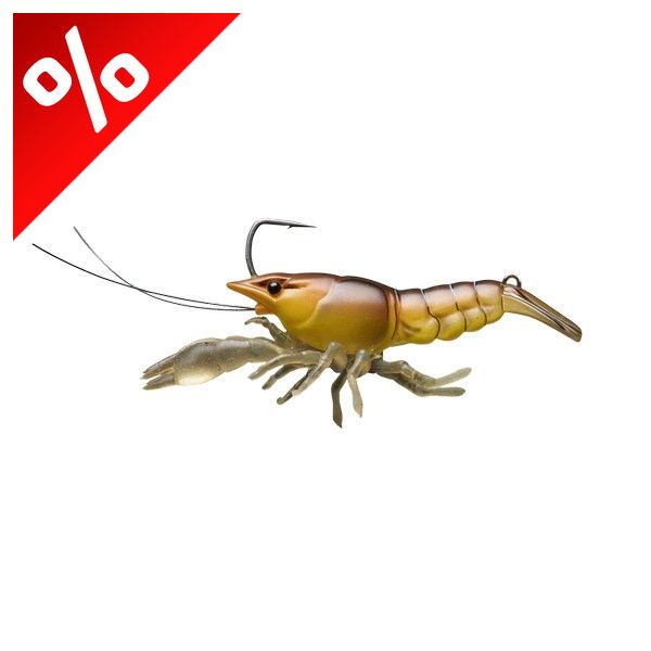 LIVETARGET LIVE CRAW FINESS BAIT  ORANGE BROWN CRAW 63MM 11G SLOW SINKING