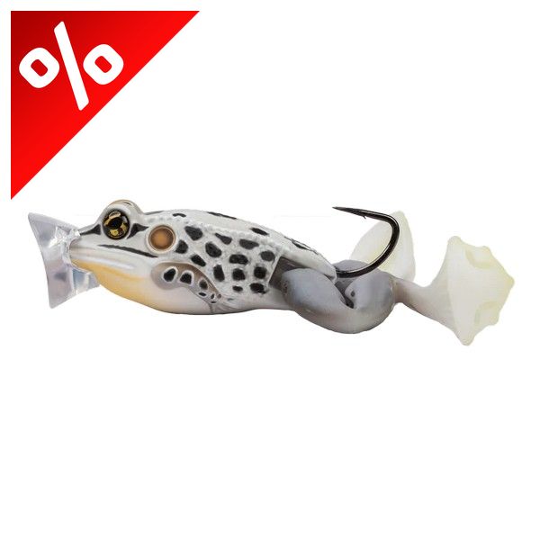 LIVETARGET THE ULTIMATE FROG POPPER BAIT  ALBINO / WHITE 50MM 21G FLOATING