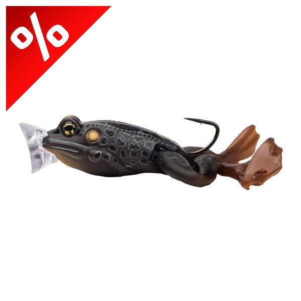 LIVETARGET THE ULTIMATE FROG POPPER BAIT  BLACK / BLACK 50MM 21G FLOATING