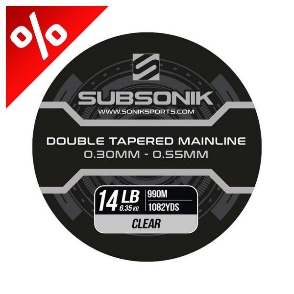 SUBSONIK DOUBLE TAPERED MAIN LINE CLEAR 14LB 990M FELVASTAGODÓ FŐZSINÓR