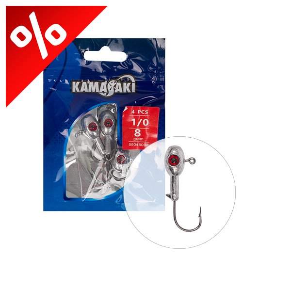 KAMASAKI RED SHOT JIG FEJ 4G 2 5DB/CSOMAG