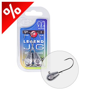 L&K LEGEND JIG 5/0 36G 2DB/CS