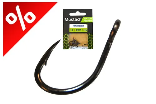 MUSTAD ULTRA NP EYED HEAVY FEEDER EYED BARBED 14 10DB/CSOMAG