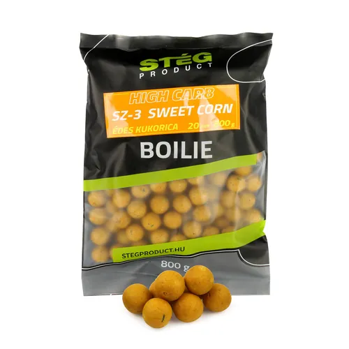 STÉG HIGH CARB BOILIE 20MM 800G SZ-3 SWEET CORN