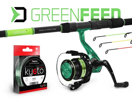 DELPHIN GREENFEED FEEDER SZETT - 360CM/100G + 4T + 0,181MM