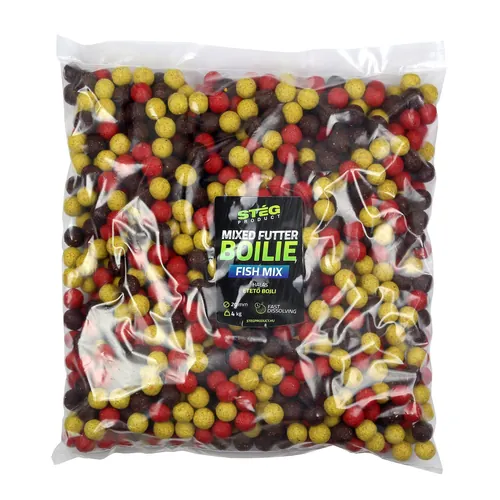 STÉG MIXED FUTTER BOILIE 4KG FISH MIX