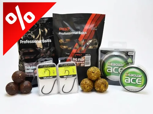 CARP EXPERT PROFI BOJLI CSOMAG CURVE SHANK ÉS CHODDA HORGOKKAL ÉS MINŐSÉGI FLUOROVAL