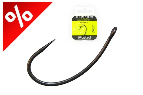 MUSTAD ULTRA NP CARP XV2 CURVE SHANK ELITE 1 10DB/CSOMAG