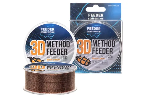 CZ0090 FC 3D METHOD FEEDER ZSINÓR, O 0,26 MM, 300 M, 7,5 KG, 3D HATÁSÚ