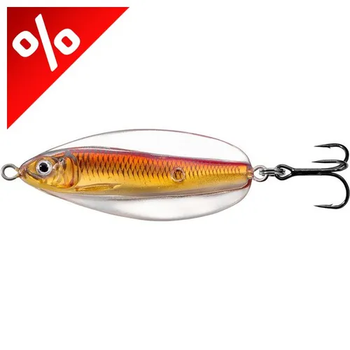 LIVETARGET ERRATIC SHINER SPOON GOLD/RED70 MM 21 G