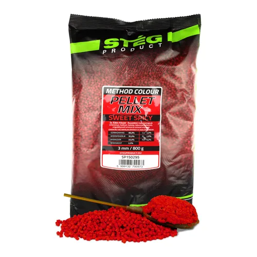 STÉG PELLET MIX 3MM 800G SWEET SPICY