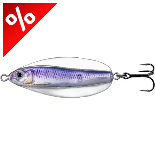 LIVETARGET ERRATIC SHINER SPOON SILVER/VIOLET 70 MM 21 G