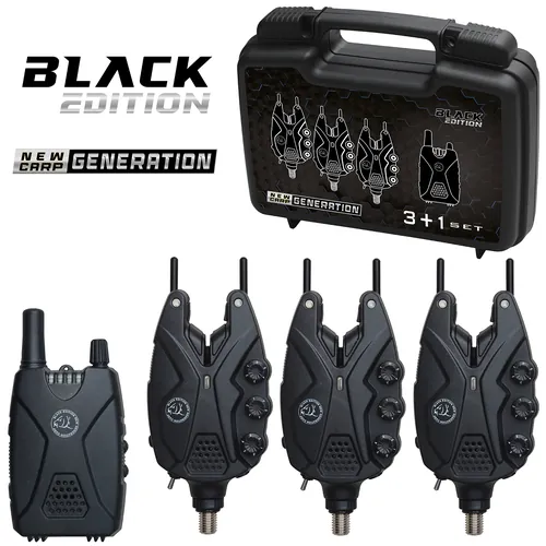 BLACK EDITION NEW GENERATION CARP KAPÁSJELZŐ KÉSZLET 3+1 DARABOS