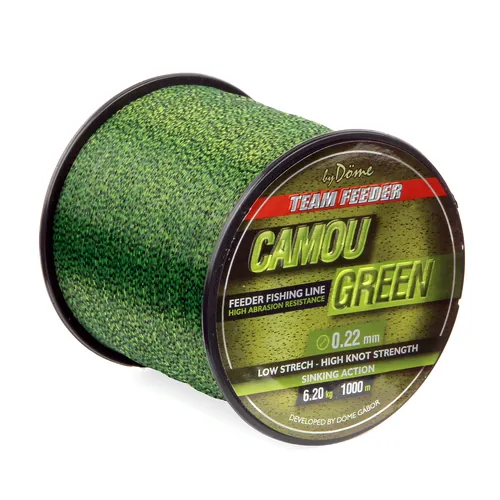 TEAM FEEDER CAMOU GREEN 1000M 0.35MM