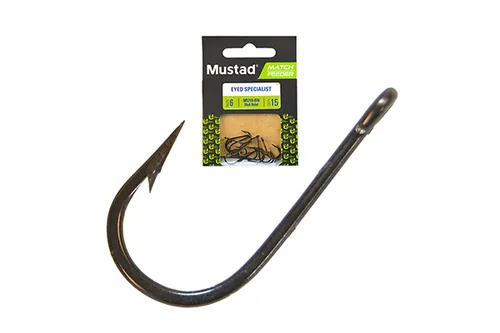MUSTAD MATCH FEEDER EYED SPECIALIST 6 15DB/CSOMAG