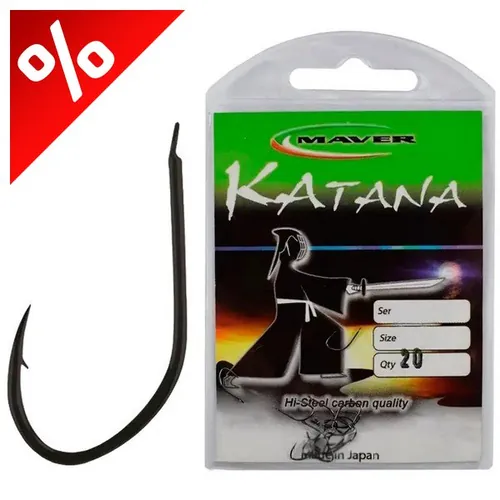 MAVER HOOK KATANA BLACK NICKELLED FLATTED