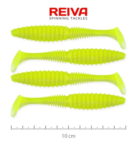 ZANDER POWER SHAD 10CM 4DB/CS (FLASH LEMONADE)