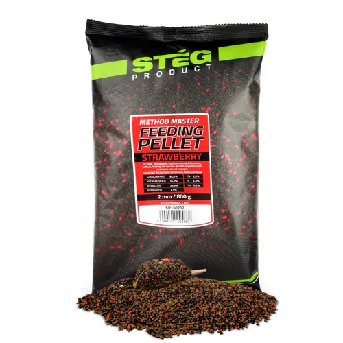 STÉG FEEDING PELLET 2MM 800G STRAWBERRY