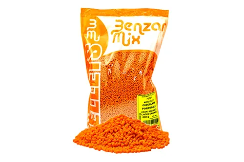 BENZAR MIX MICROPELLET FEEDER 800G CSOKI NARANCS 1.5MM
