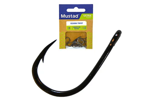MUSTAD ISEAMA TWIST HOOK 5 12DB/CSOMAG