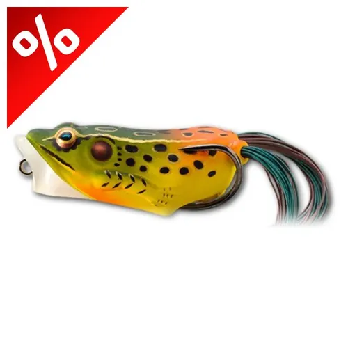 LIVETARGET FROG POPPER EMERALD/RED 55MM 11G FLOATING