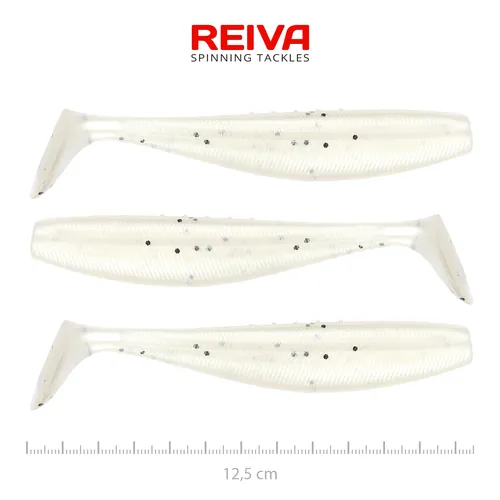 FLAT MINNOW SHAD 12,5CM 3DB/CS (PEARL DOT)
