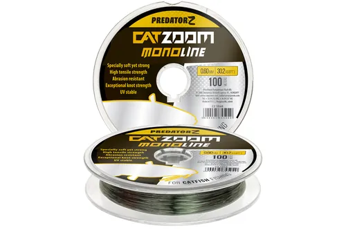 CATZOOM MONOLINE ZSINÓR, O 1,00 MM, 80 M, 54,7 KG, ZÖLD