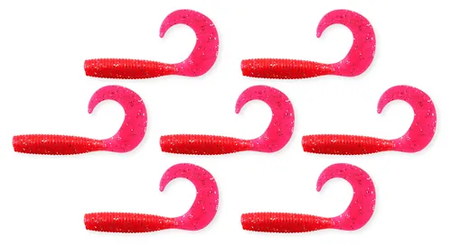 TWISTER 6CM  7DB/CS PIROS FLITTER  AKCIÓ -50%