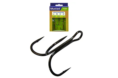 MUSTAD NP ROUND BEND TREBLE HOOK 4/0 5DB/CSOMAG