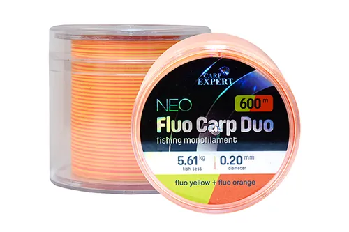 CARP EXPERT NEO FLUO CARP DUO 0,20MM 600MFLUO YELLOW + FLUO ORANGE 5,57KG